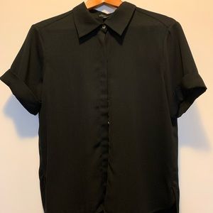 Sophie Grace (Canadian Designer) black button down blouse. XL